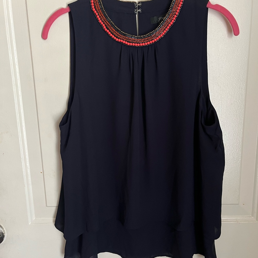 J crew beaded top
